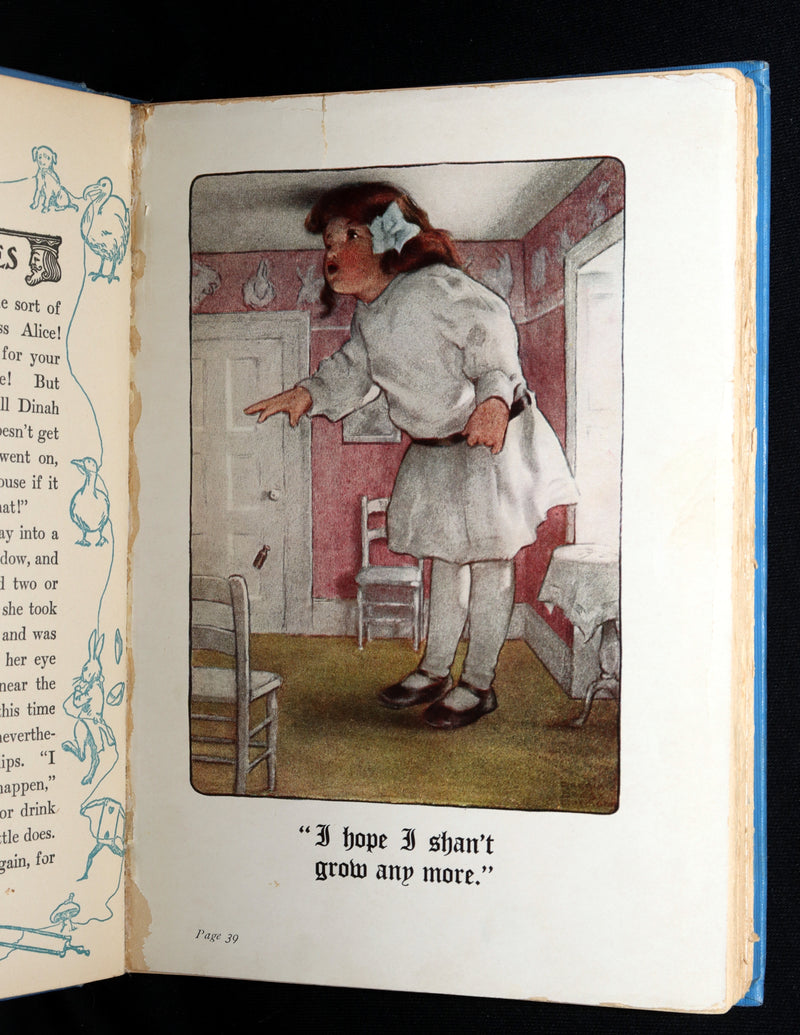 1907 Rare Book - Alice in Wonderland Illustrated by Bessie Pease Gutmann