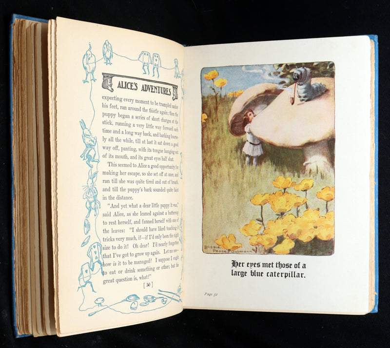1907 Rare Book - Alice in Wonderland Illustrated by Bessie Pease Gutmann