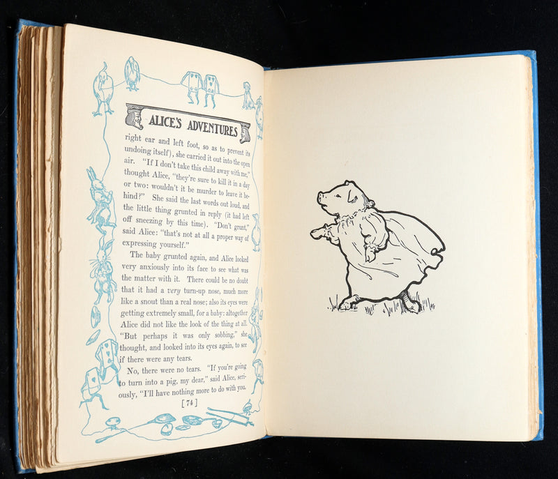 1907 Rare Book - Alice in Wonderland Illustrated by Bessie Pease Gutmann