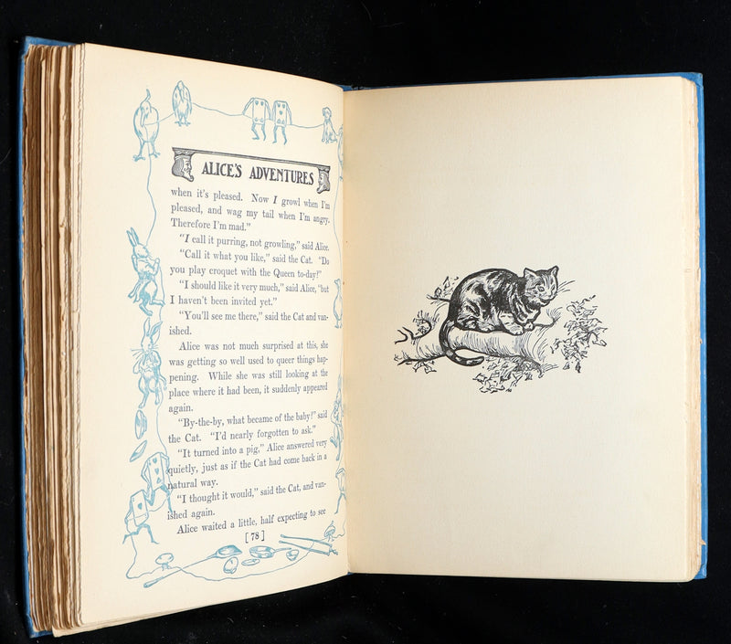 1907 Rare Book - Alice in Wonderland Illustrated by Bessie Pease Gutmann