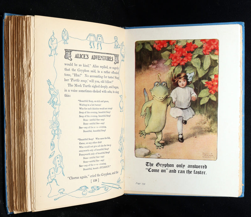1907 Rare Book - Alice in Wonderland Illustrated by Bessie Pease Gutmann