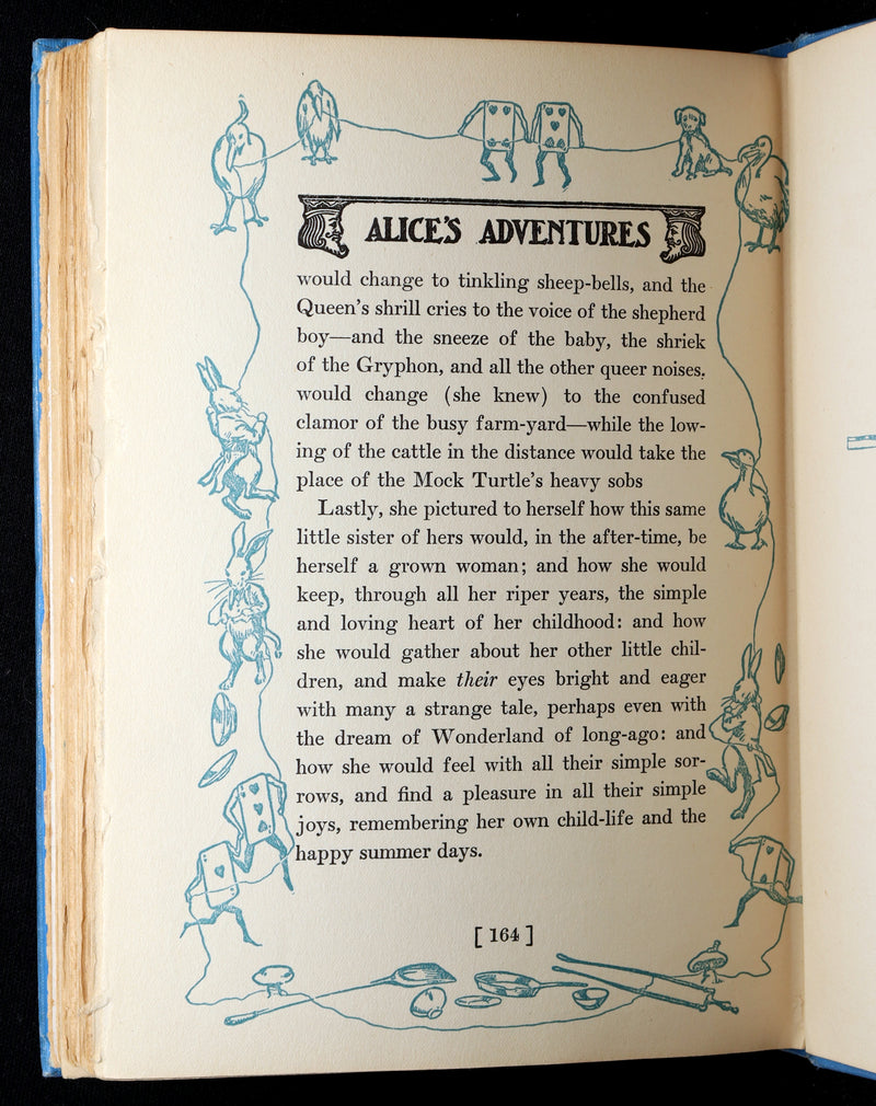 1907 Rare Book - Alice in Wonderland Illustrated by Bessie Pease Gutmann