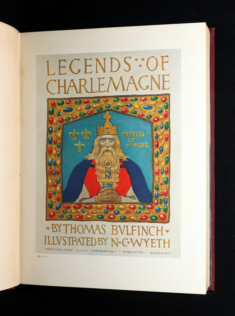 1924 First Illustrated Edition by N. C. Wyeth - Legends of Charlemagne
