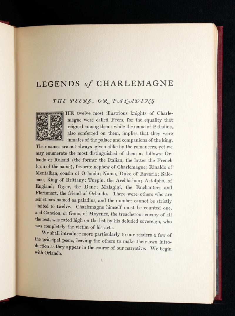1924 First Illustrated Edition by N. C. Wyeth - Legends of Charlemagne