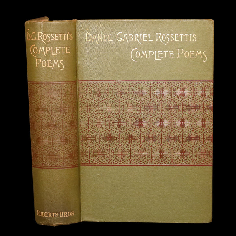 1897 Rare Author’s Edition – Dante Gabriel Rossetti’s Poems. Pre-Raphaelite