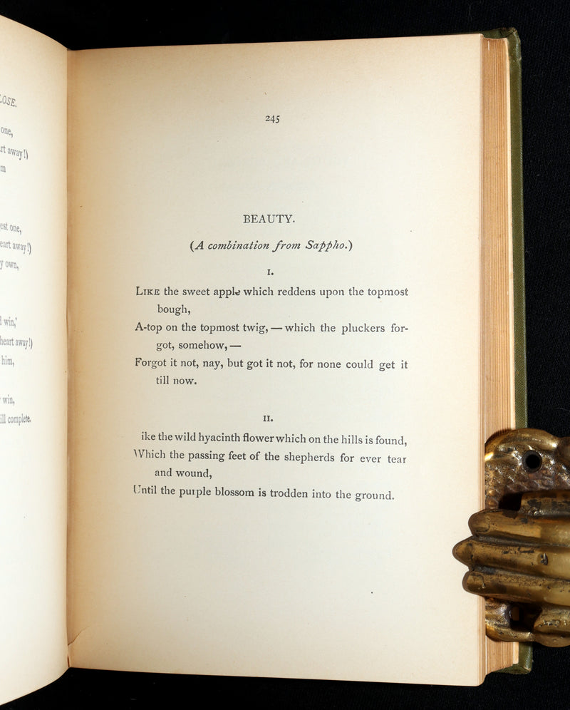 1897 Rare Author’s Edition – Dante Gabriel Rossetti’s Poems. Pre-Raphaelite
