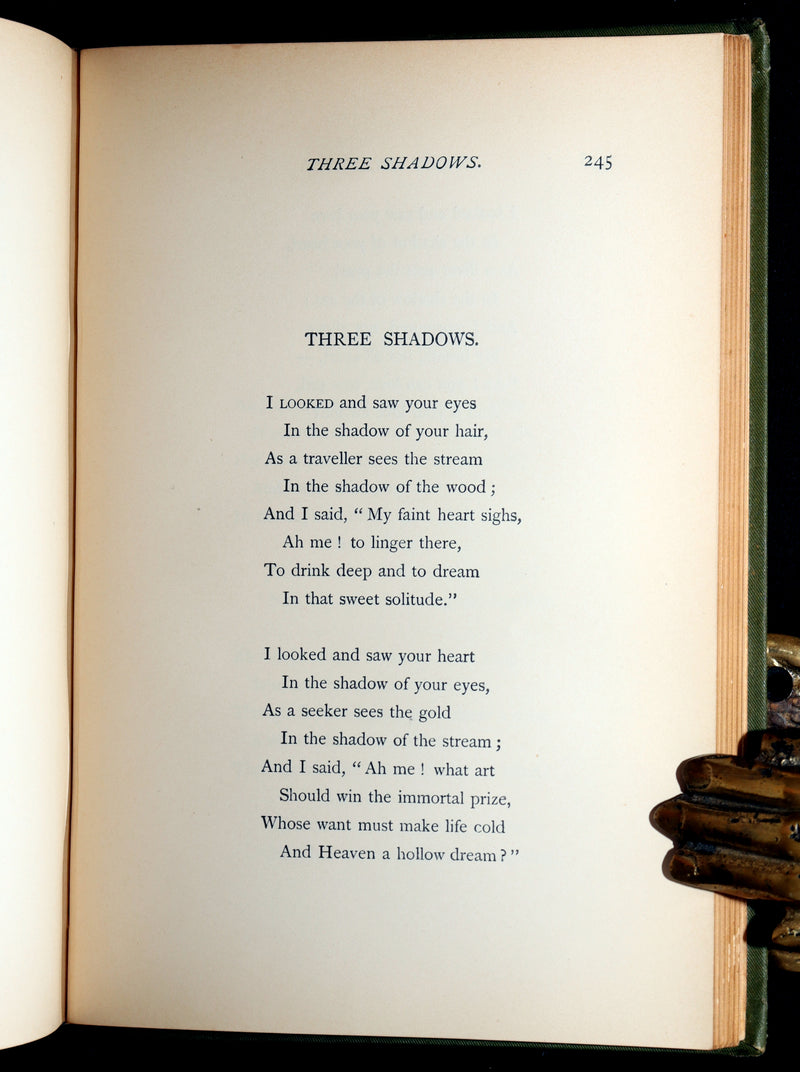 1897 Rare Author’s Edition – Dante Gabriel Rossetti’s Poems. Pre-Raphaelite