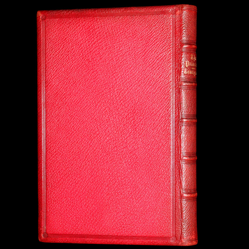 1867 Near fine Red Morocco Binding - The Princess by Alfred Tennyson