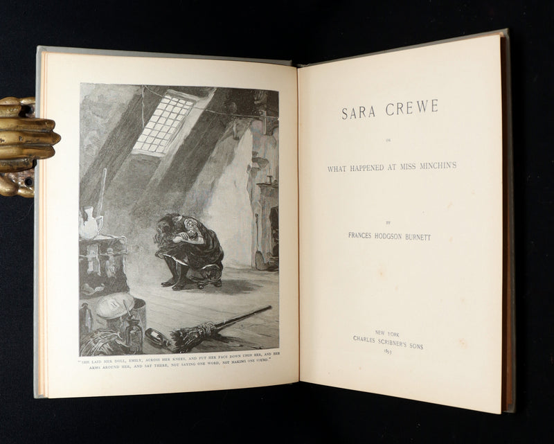 1893 Rare Book - Sara Crewe by Frances Hodgson Burnett. Illustrated