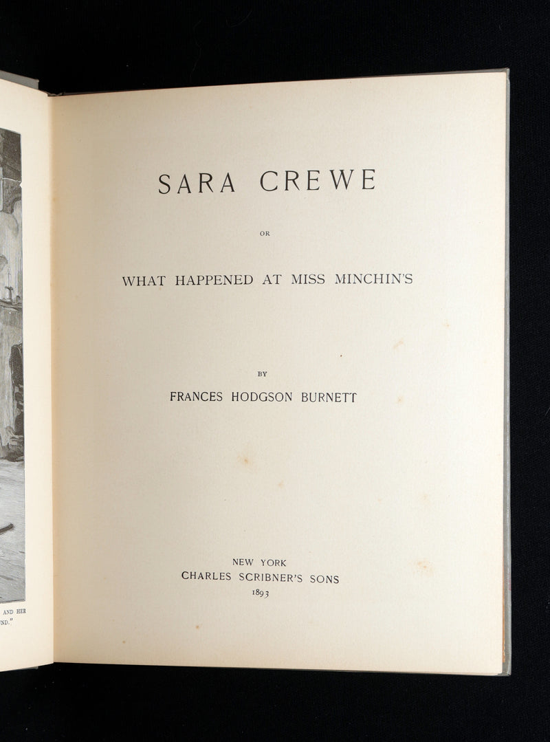 1893 Rare Book - Sara Crewe by Frances Hodgson Burnett. Illustrated