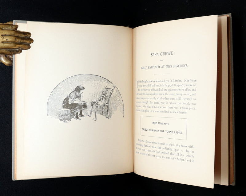 1893 Rare Book - Sara Crewe by Frances Hodgson Burnett. Illustrated