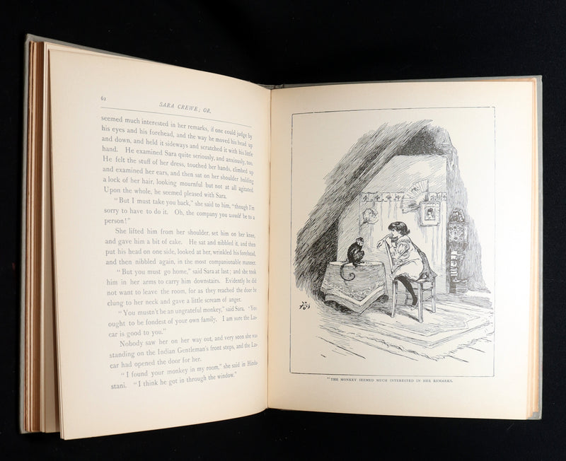 1893 Rare Book - Sara Crewe by Frances Hodgson Burnett. Illustrated