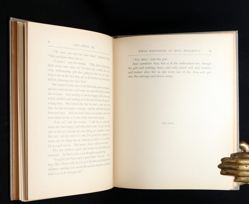 1893 Rare Book - Sara Crewe by Frances Hodgson Burnett. Illustrated