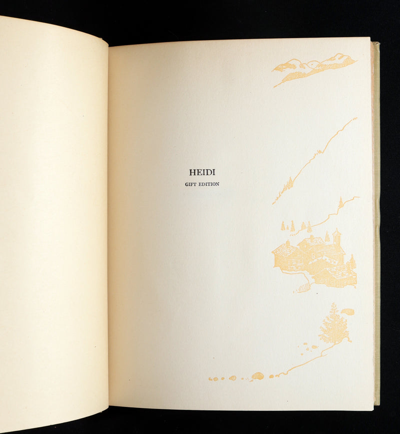 1919 Rare Gift Edition - HEIDI by Johanna Spyri illustrated by Maria L. Kirk