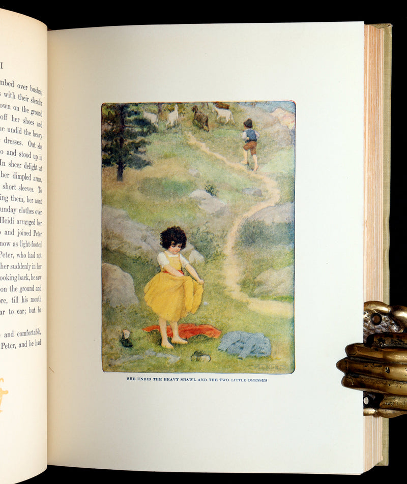 1919 Rare Gift Edition - HEIDI by Johanna Spyri illustrated by Maria L. Kirk