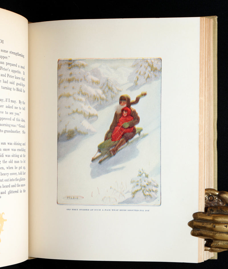 1919 Rare Gift Edition - HEIDI by Johanna Spyri illustrated by Maria L. Kirk
