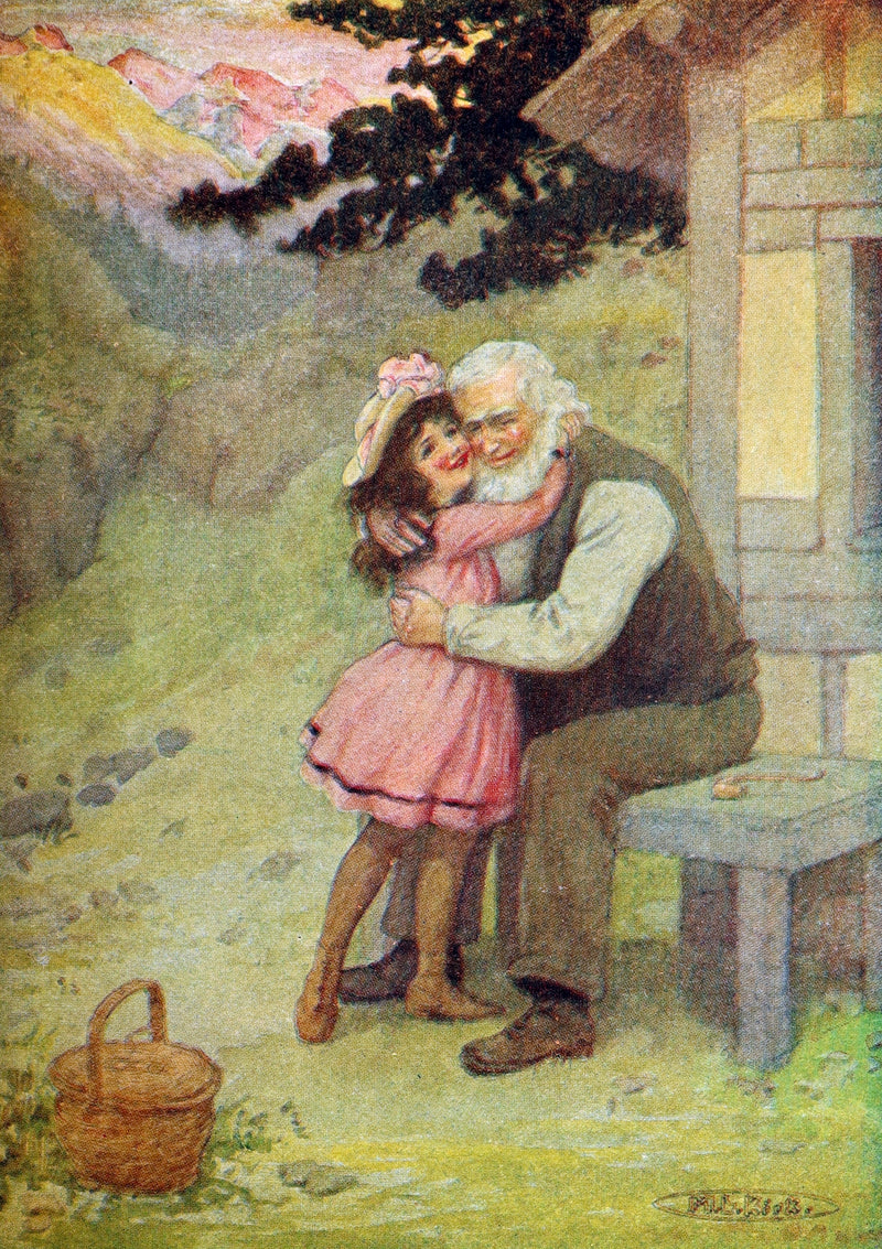 1919 Rare Gift Edition - HEIDI by Johanna Spyri illustrated by Maria L. Kirk