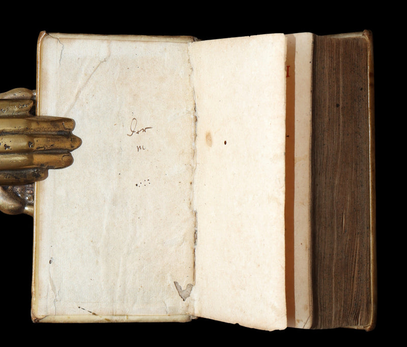 1663 Rare Latin Vellum Book – Erasmus Adagiorum Epitome, Antiquity Proverbs