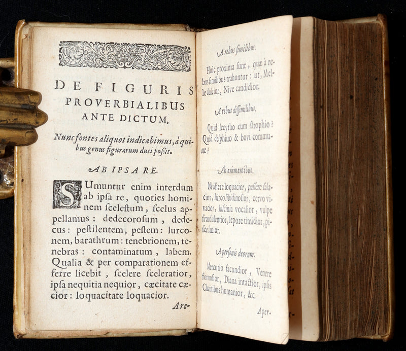 1663 Rare Latin Vellum Book – Erasmus Adagiorum Epitome, Antiquity Proverbs