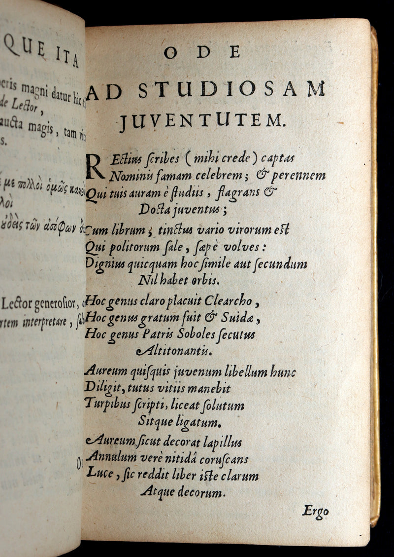 1663 Rare Latin Vellum Book – Erasmus Adagiorum Epitome, Antiquity Proverbs