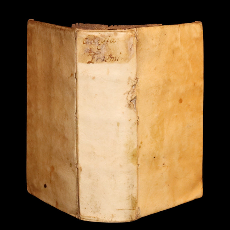 1663 Rare Latin Vellum Book – Erasmus Adagiorum Epitome, Antiquity Proverbs