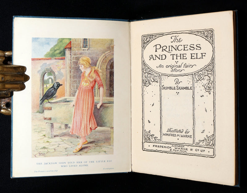 1920 Scarce Book - The Princess and the Elf, A Fairy Story by Winifred M. Warne