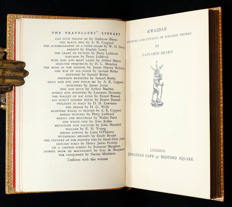 1927 Rare Sangorski Binding - Kwaidan, Japanese Ghost Stories by Lafcadio Hearn