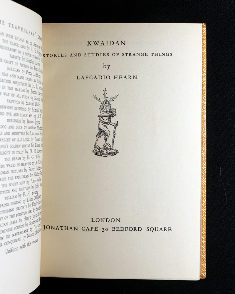 1927 Rare Sangorski Binding - Kwaidan, Japanese Ghost Stories by Lafcadio Hearn