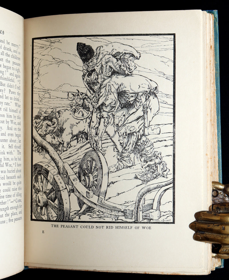 1920 Rare Book - Russian Fairy Tales Illustrated by Noel L. Nisbet