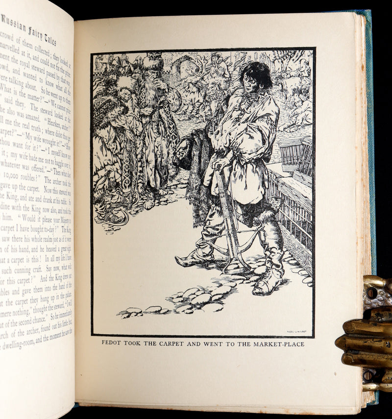 1920 Rare Book - Russian Fairy Tales Illustrated by Noel L. Nisbet