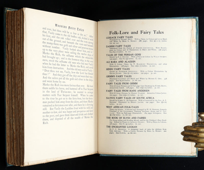 1920 Rare Book - Russian Fairy Tales Illustrated by Noel L. Nisbet