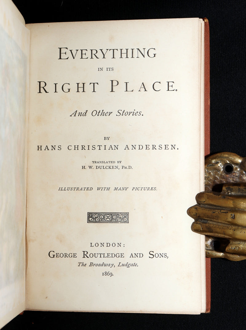 1869 Rare Hans Andersen Victorian Edition - Everything in Its Right Place
