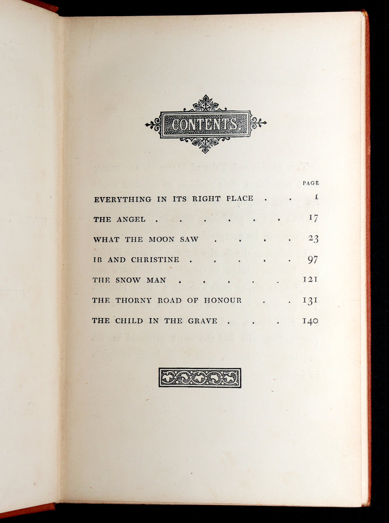 1869 Rare Hans Andersen Victorian Edition - Everything in Its Right Place