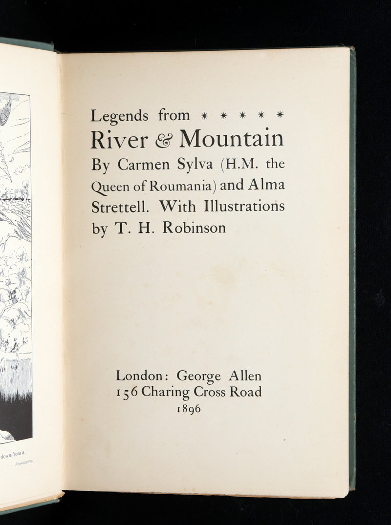 1896 First Edition - Legends from River and Mountain by Queen of Roumania