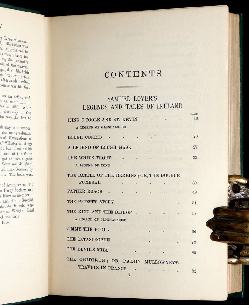 1900 Rare Book -  Legends and Fairy Tales of Ireland by Lover and Croker