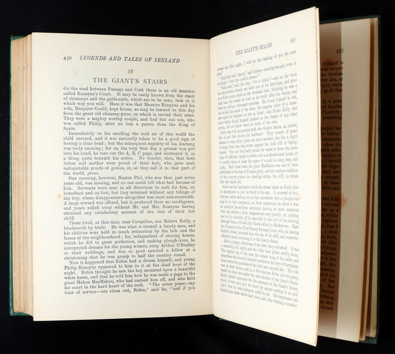 1900 Rare Book -  Legends and Fairy Tales of Ireland by Lover and Croker