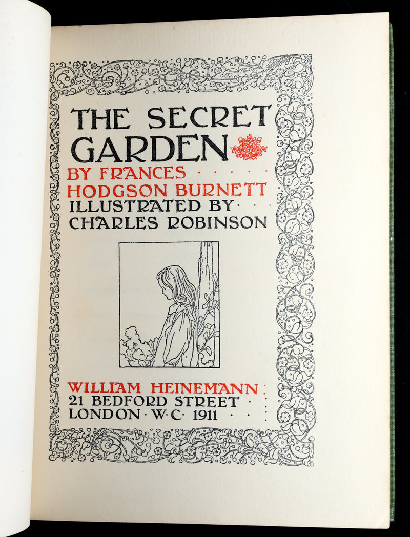 1911 Rare First Edition – The Secret Garden Illustrated by Charles Robinson