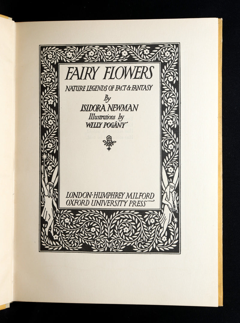 1926 Rare First Edition - Fairy Flowers by Isidora Newman Illustrated by Pogany