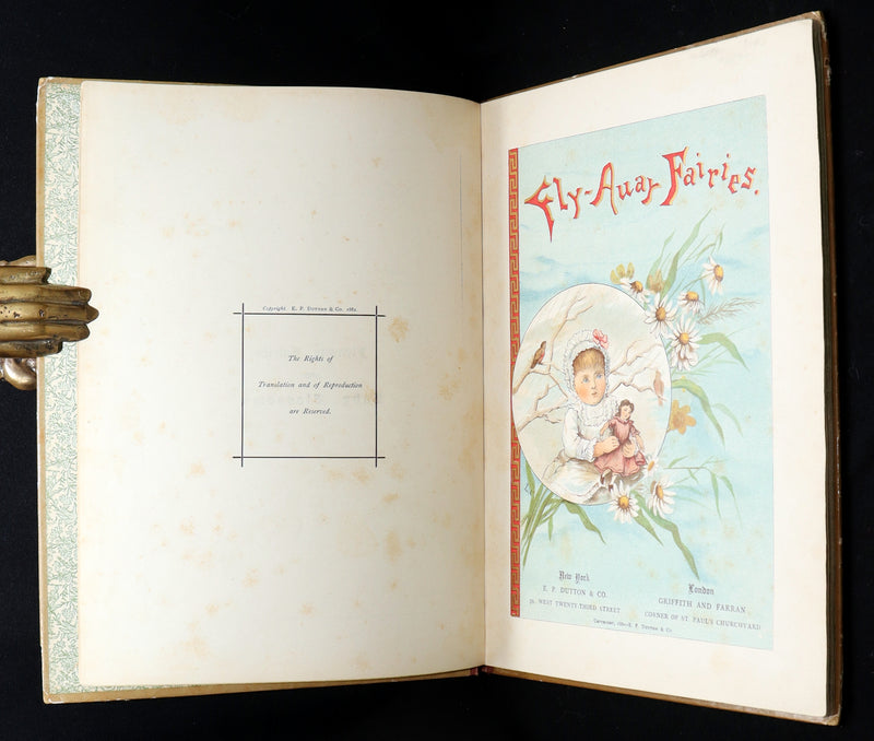 1882 Rare First Edition - Fly-Away Fairies and Baby-Blossoms by L. Clarkson