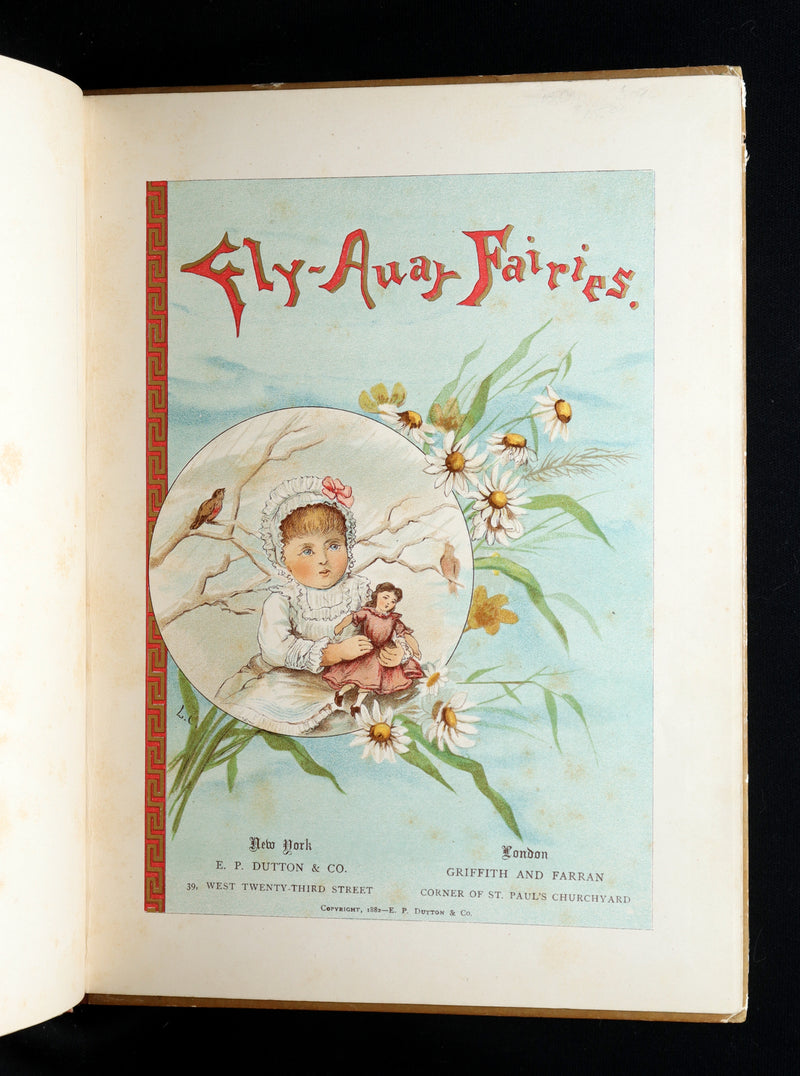 1882 Rare First Edition - Fly-Away Fairies and Baby-Blossoms by L. Clarkson
