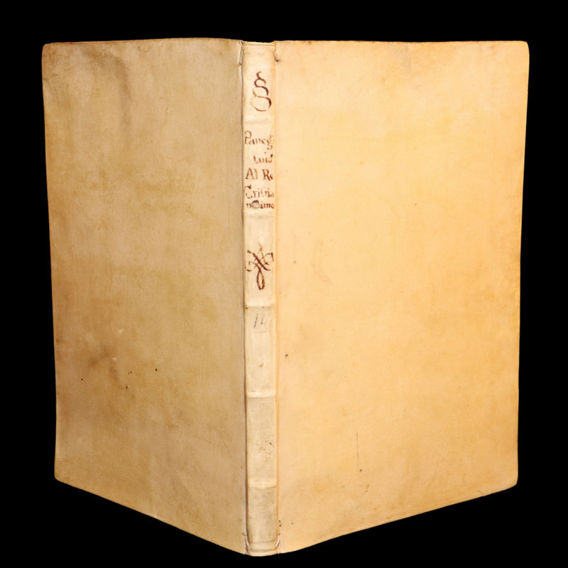 1669 Rare Italian Vellum Book -  Oration in praise of Louis XIV King of France