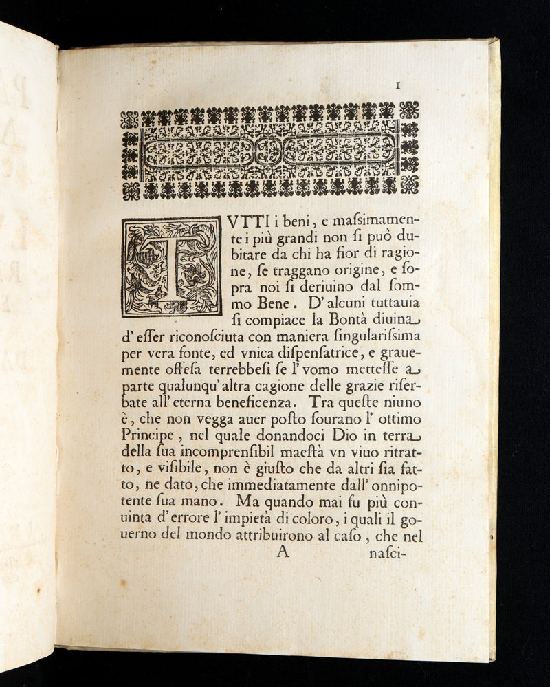 1669 Rare Italian Vellum Book -  Oration in praise of Louis XIV King of France
