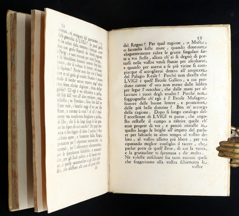 1669 Rare Italian Vellum Book -  Oration in praise of Louis XIV King of France