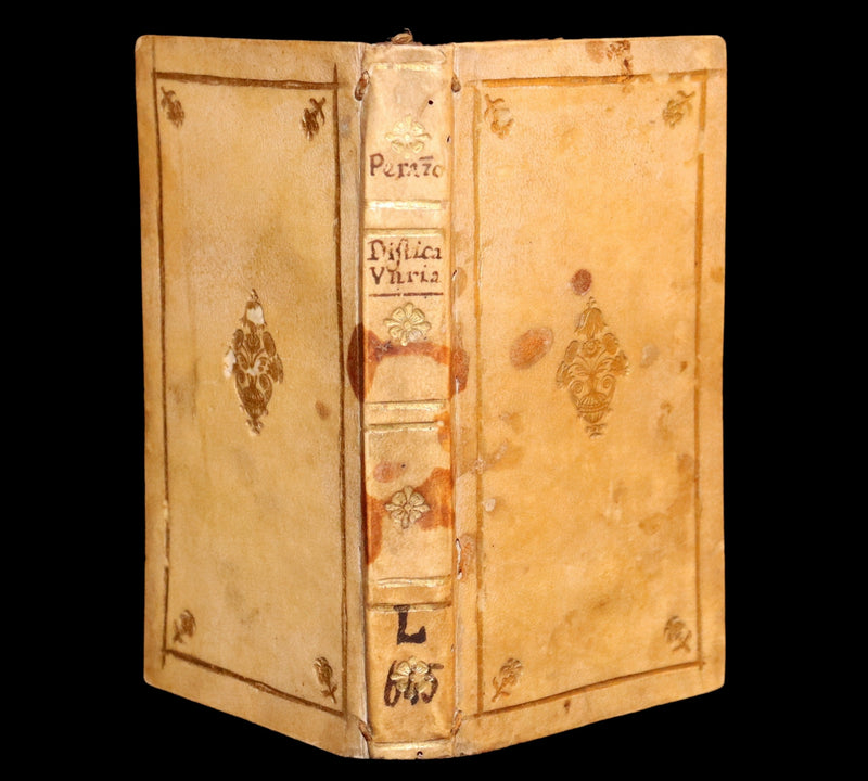 1674 Rare Latin Vellum Book – Polydori Apollinis Flosculi by Benedetto Perazzo