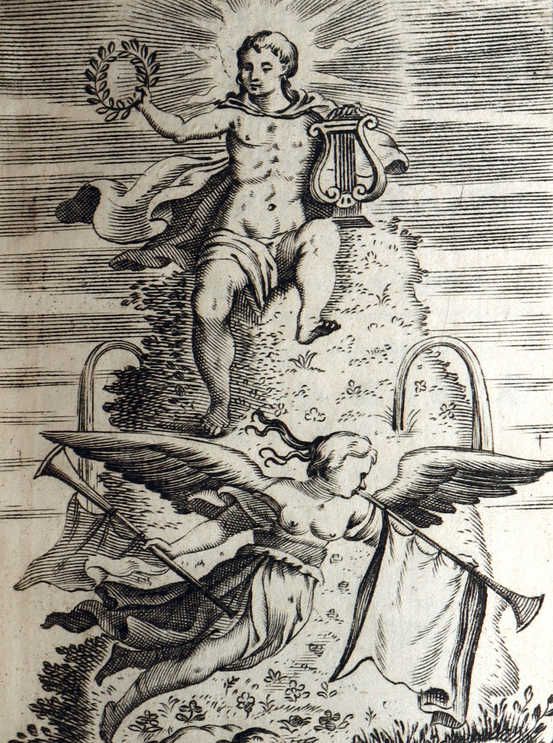 1674 Rare Latin Vellum Book – Polydori Apollinis Flosculi by Benedetto Perazzo