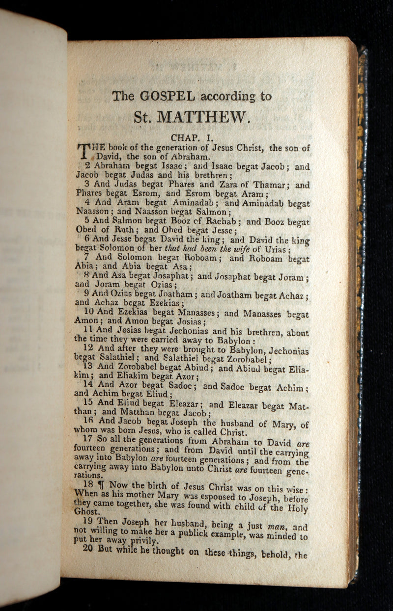 1814 Rare New Testament – George Eyre & Andrew Strahan – Fine Gilt Binding