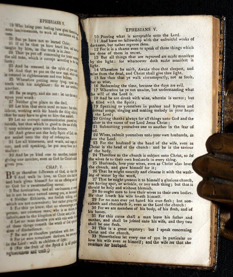 1814 Rare New Testament – George Eyre & Andrew Strahan – Fine Gilt Binding