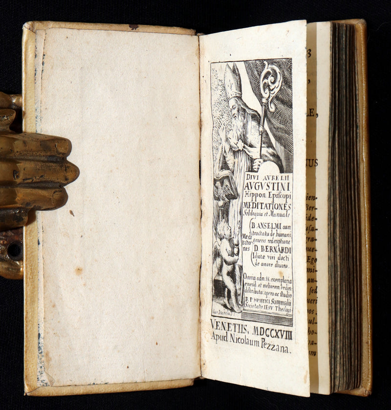 1718 Rare Venetian Edition – Meditationes by Saint Augustine in Vellum