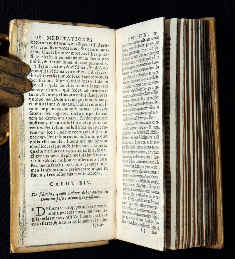 1718 Rare Venetian Edition – Meditationes by Saint Augustine in Vellum
