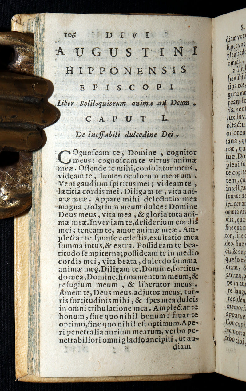 1718 Rare Venetian Edition – Meditationes by Saint Augustine in Vellum